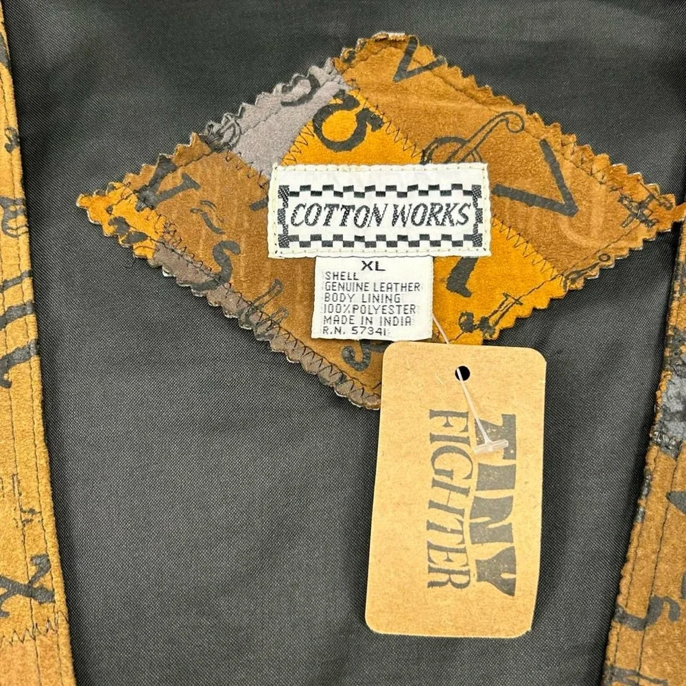 Vintage suede patchwork vest - Picture 3 of 4